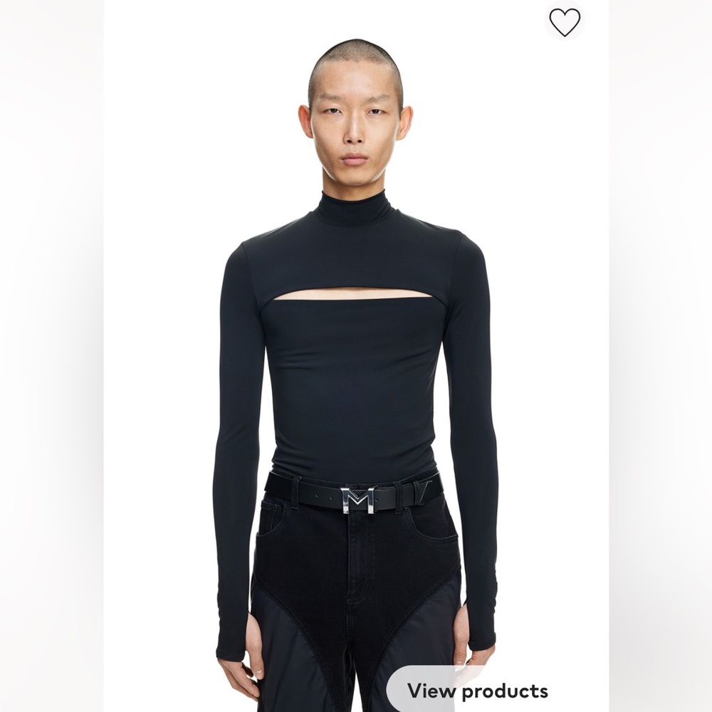 Mugler x H&M Jersey CutOut Top